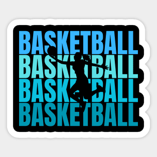 Basketball, Basketball, Basketball Sticker